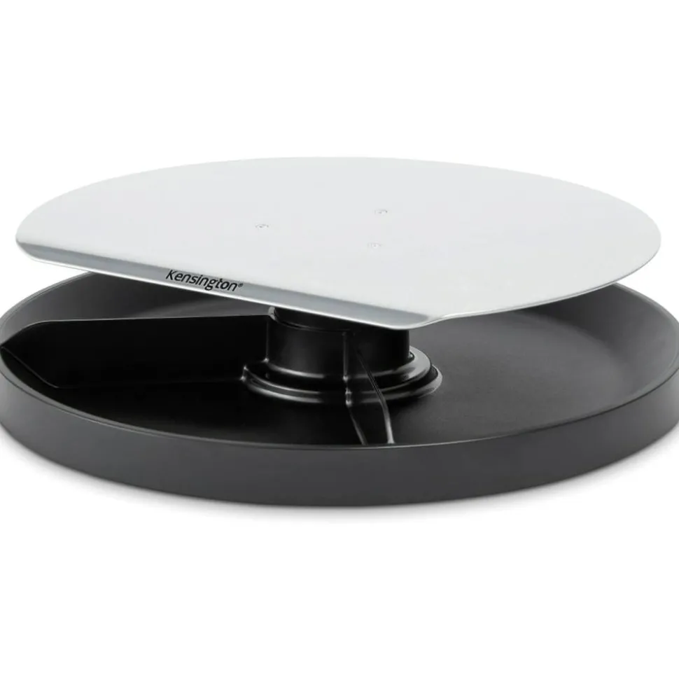 Kensington SmartFit Spin2 Monitor Stand - 40 lb Load Capacity - Desktop - Black - TAA Compliant