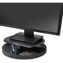 Kensington SmartFit Spin2 Monitor Stand - 40 lb Load Capacity - Desktop - Black - TAA Compliant