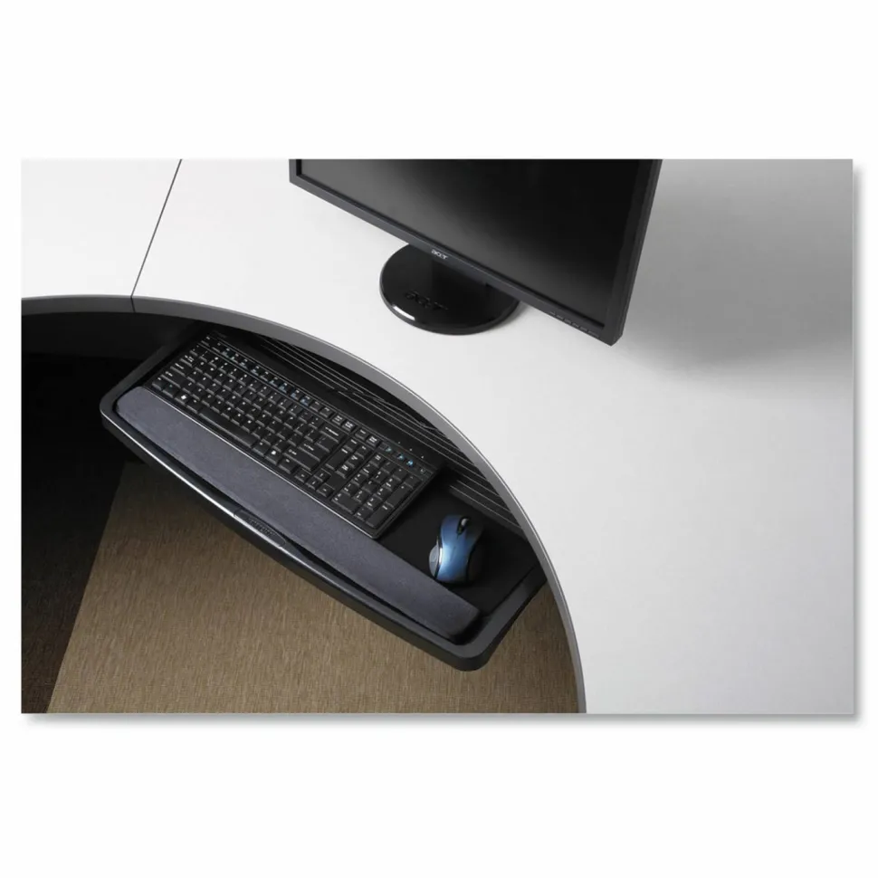 Kensington Underdesk SuperShelf Plus Keyboard Drawer, Light Gray