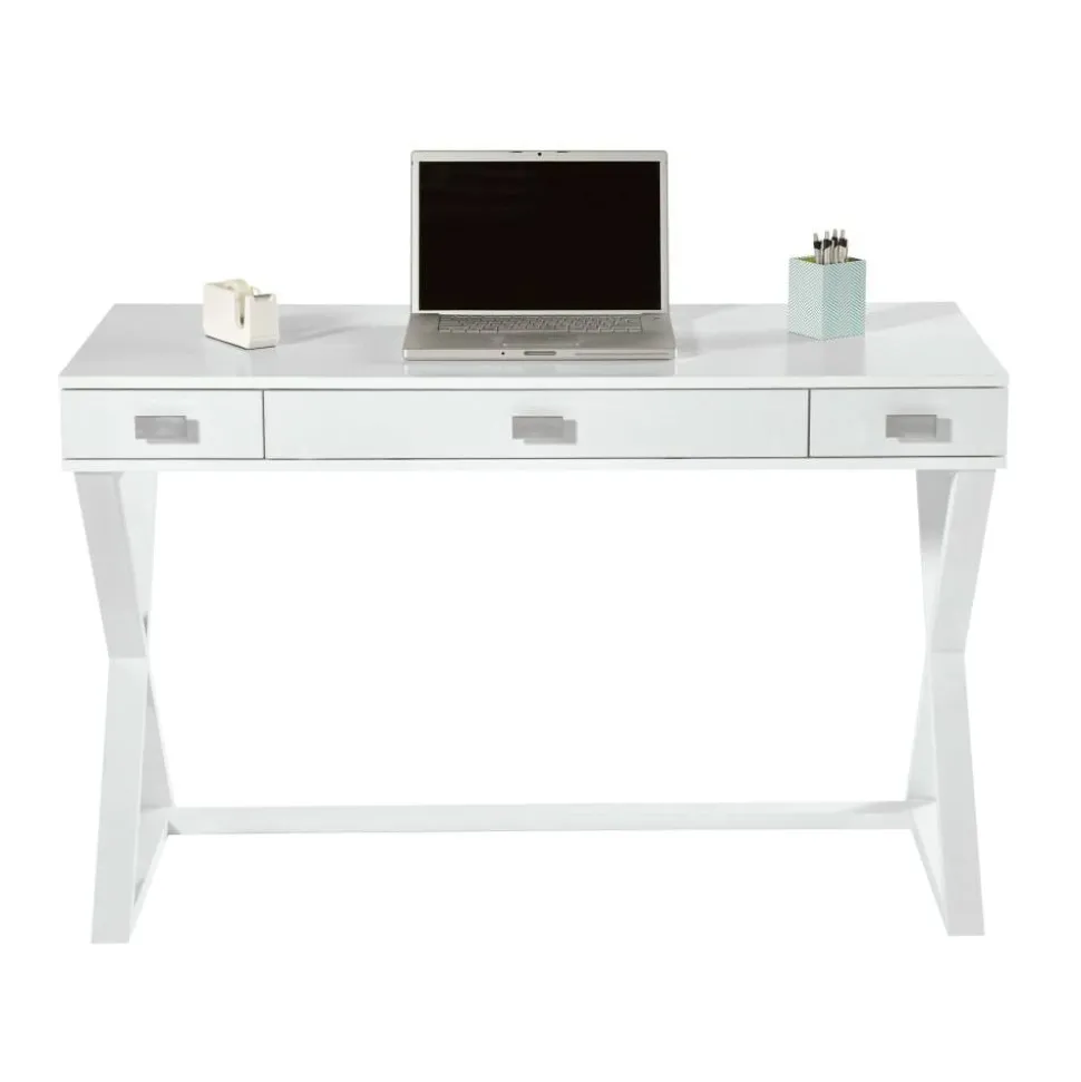 Keri 48"W Writing Desk, White