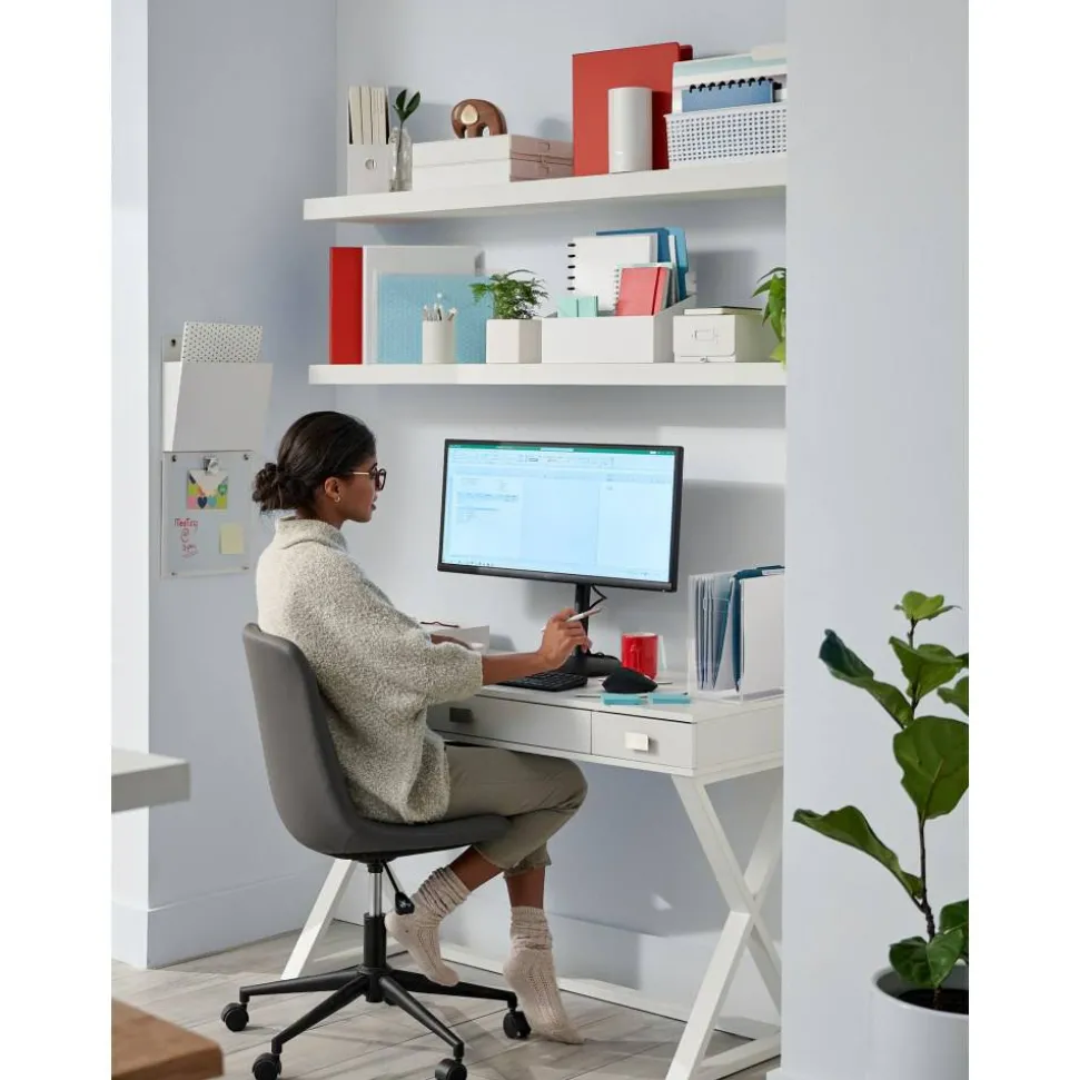 Keri 48"W Writing Desk, White