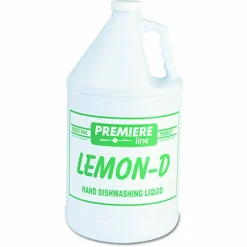 KESS Lemon-D Dishwashing Liquid, Lemon Scent, 1 gal Bottle, 4/Carton