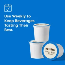 Keurig Care Rinse Pods, 0.1 Oz, Total Qty 60