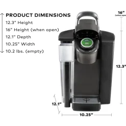 Keurig K-1550 Single Serve Coffee Maker Bundle with 8 Boxes Of K-Cup Pods (190 pods)