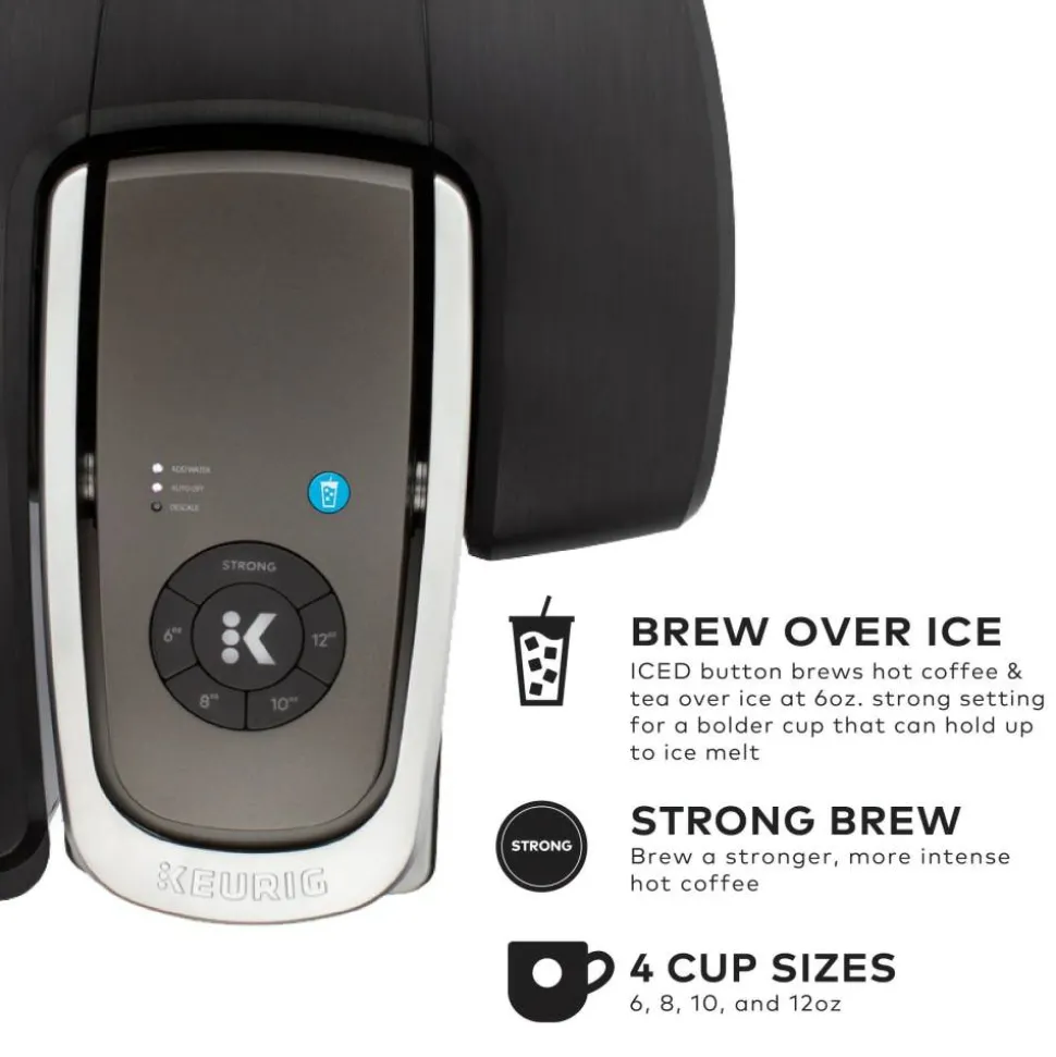 Keurig K-1550 Single Serve Coffee Maker Bundle with 8 Boxes Of K-Cup Pods (190 pods)