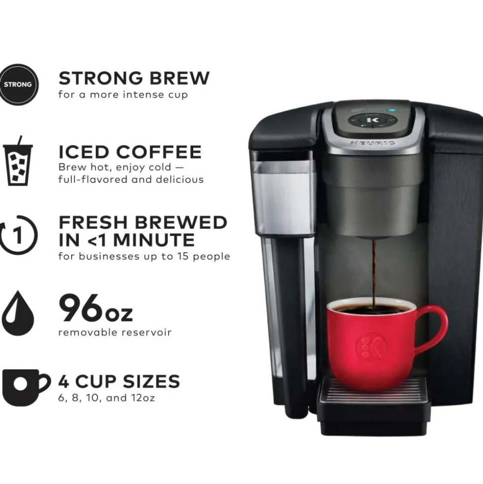 Keurig K-1550 Single Serve Coffee Maker Bundle with 8 Boxes Of K-Cup Pods (190 pods)