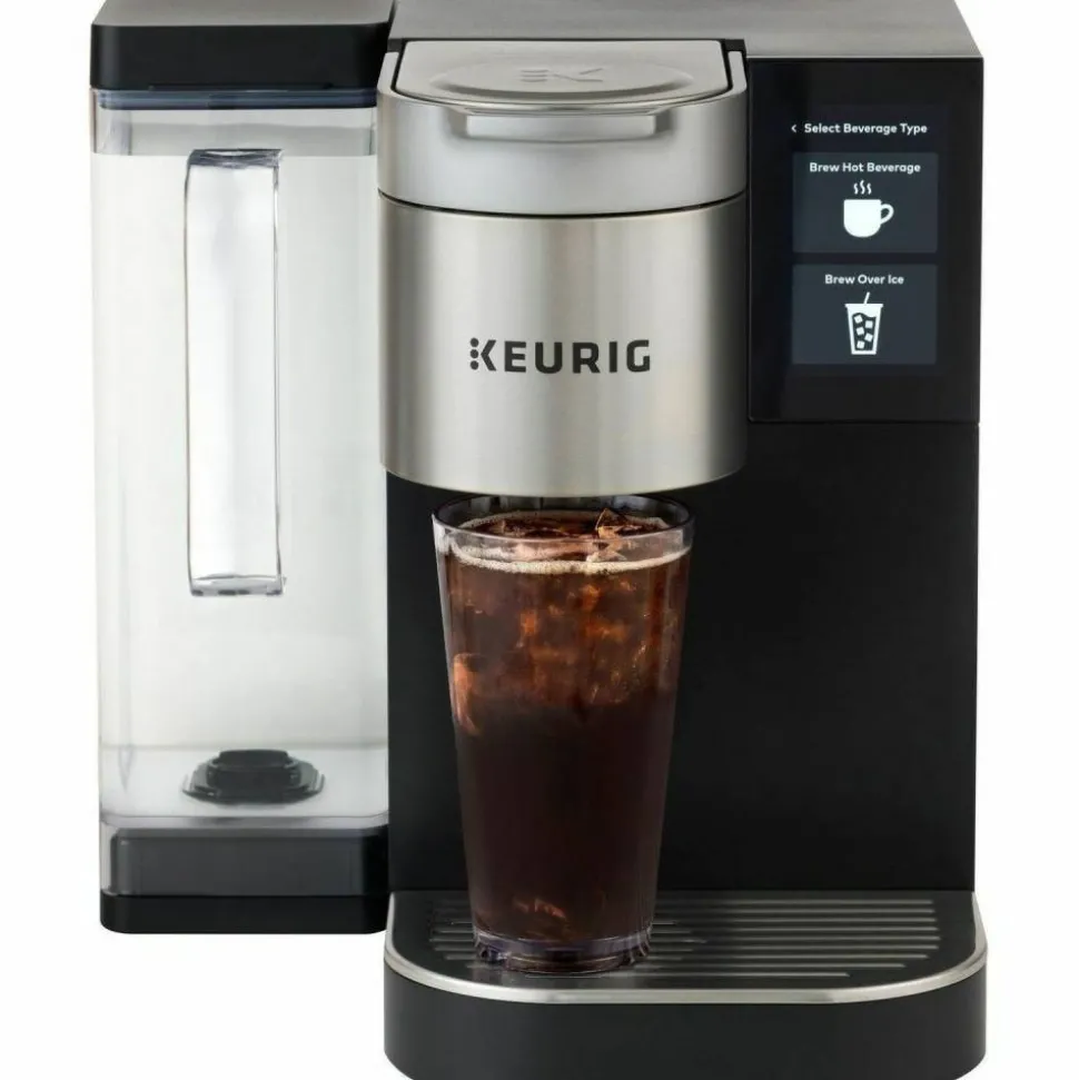 Keurig K-2550 Single-Serve Commercial K-Cup Pod Coffee Maker With 110oz Water Reservoir Bundle, Black/Silver