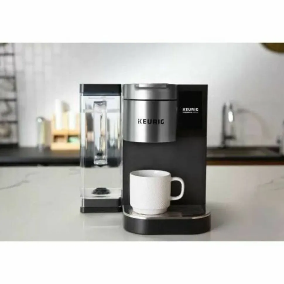 Keurig K-2550 Single-Serve K-Cup Pod Medium Workplace Coffee Maker, Plumbed, Silver/Black