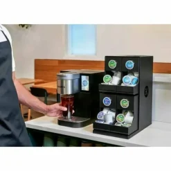 Keurig K-2550 Single-Serve K-Cup Pod Medium Workplace Coffee Maker, Plumbed, Silver/Black