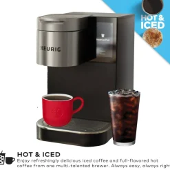 Keurig K-2550 Single-Serve K-Cup Pod Medium Workplace Coffee Maker, Plumbed, Silver/Black