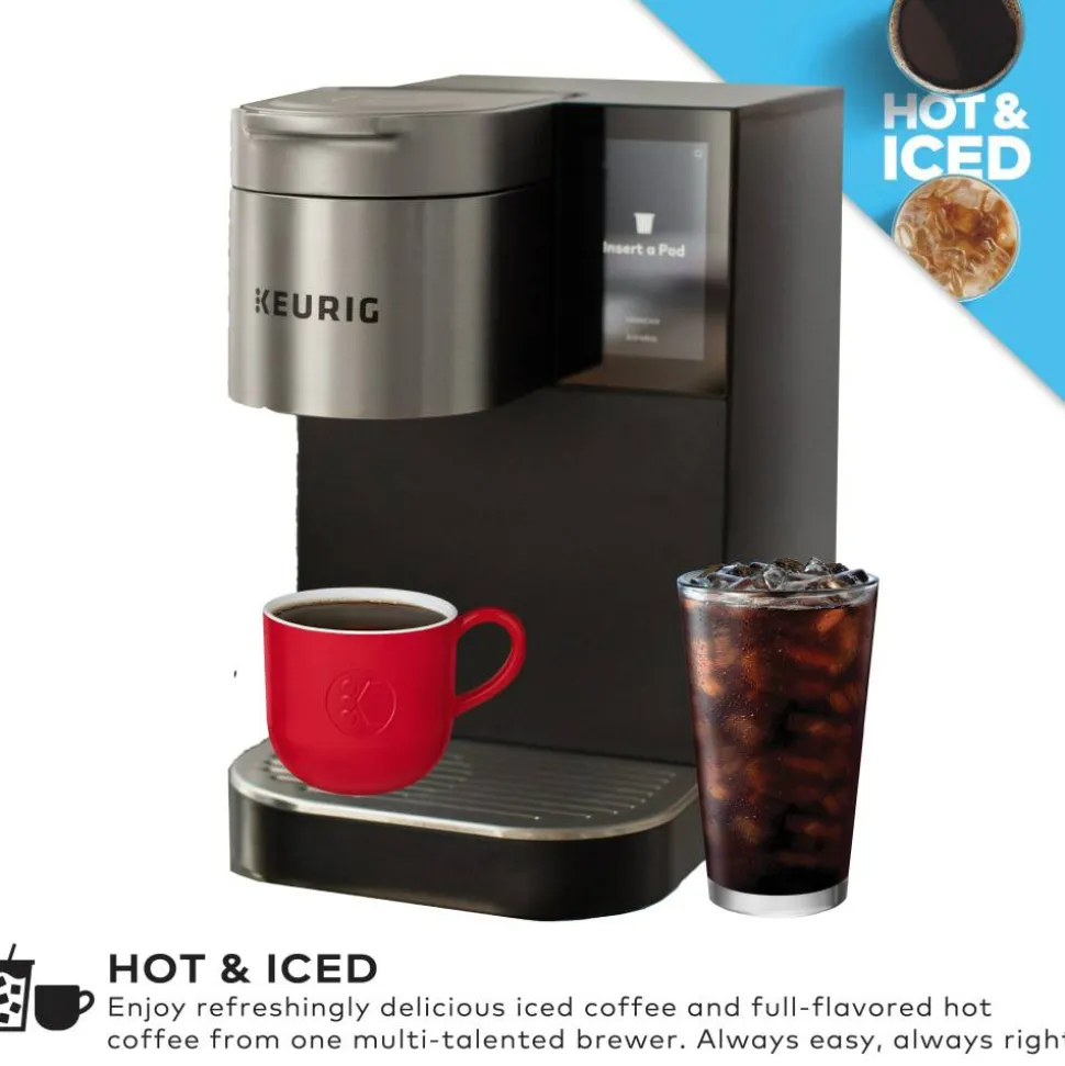 Keurig K-2550 Single-Serve K-Cup Pod Medium Workplace Coffee Maker, Plumbed, Silver/Black