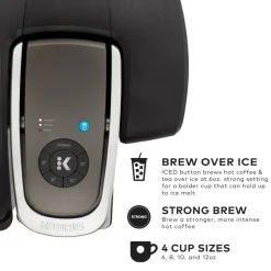 KeurigK-1550 Brewer, 96oz Reservoir, Single Serve K-Cup Pod Small Business Coffee Maker, Black