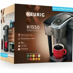 KeurigK-1550 Brewer, 96oz Reservoir, Single Serve K-Cup Pod Small Business Coffee Maker, Black