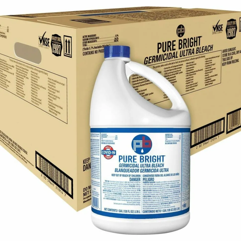 Kik Ultra-Germicidal Bleach, 1 Gallon, Case Of 6