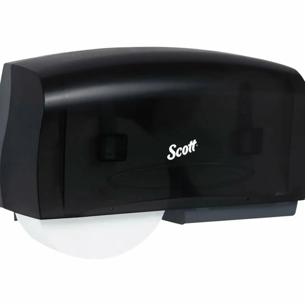 Kimberly Clark IN-SIGHT Coreless Twin Jumbo-Roll Tissue Dispenser, Smoke/Gray