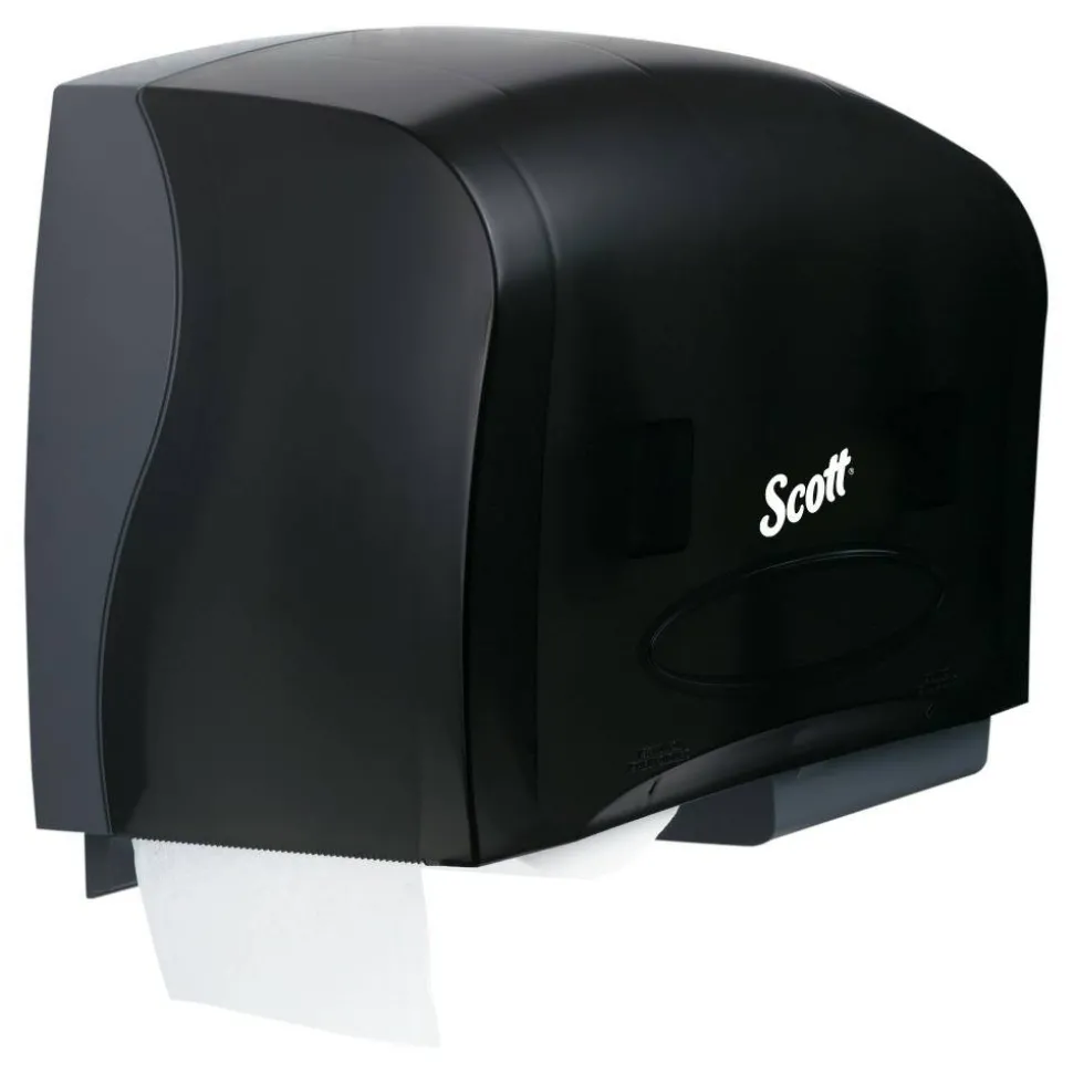 Kimberly Clark IN-SIGHT Coreless Twin Jumbo-Roll Tissue Dispenser, Smoke/Gray
