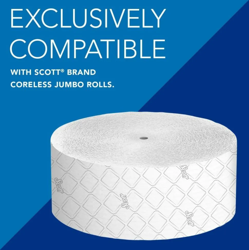 Kimberly Clark IN-SIGHT Coreless Twin Jumbo-Roll Tissue Dispenser, Smoke/Gray