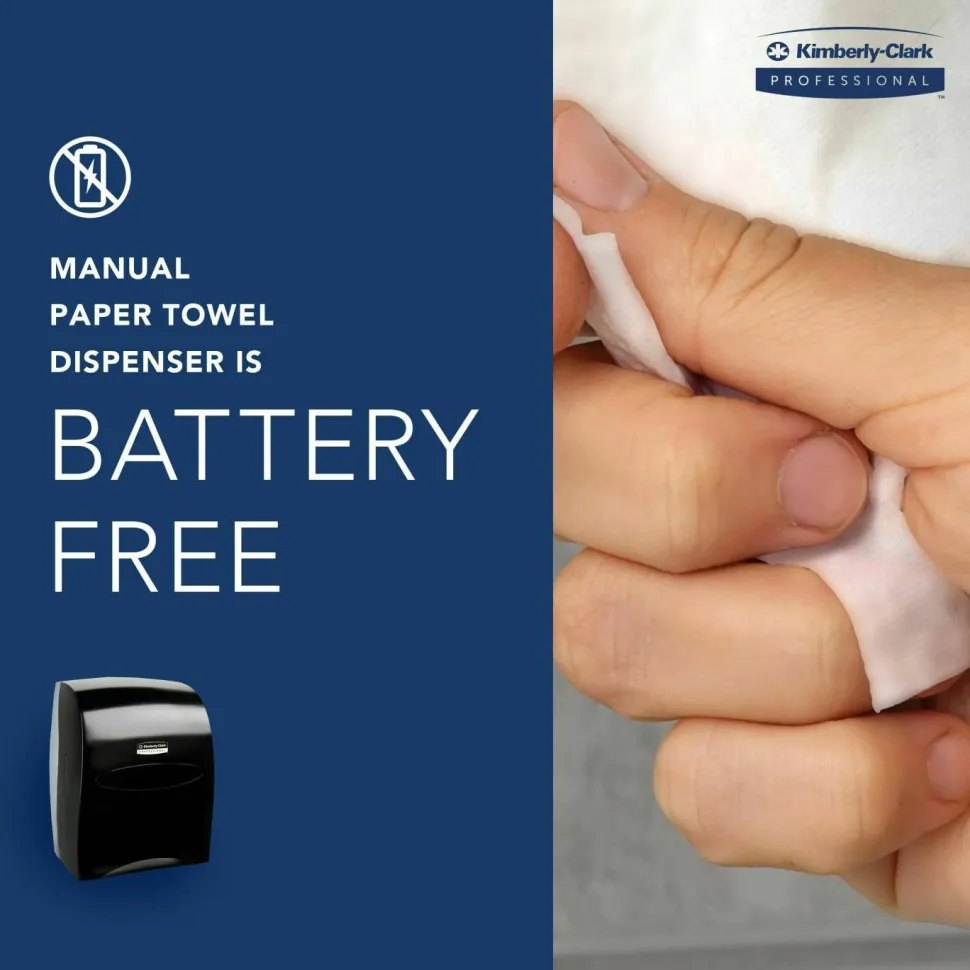 Kimberly-Clark Professional* Sanitouch Hard Roll Towel Dispenser, For 1.75" Core, 12.63 x 10.2 x 16.13, Smoke