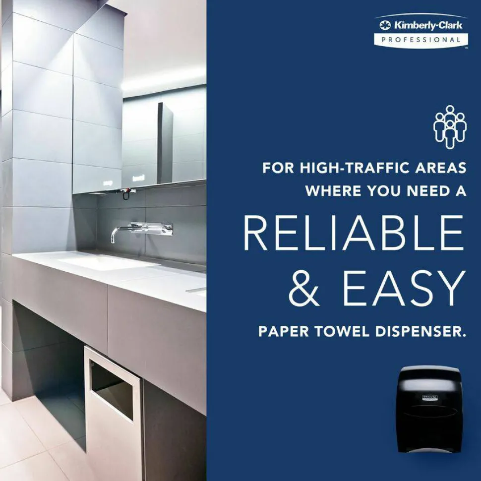Kimberly-Clark Professional* Sanitouch Hard Roll Towel Dispenser, For 1.75" Core, 12.63 x 10.2 x 16.13, Smoke