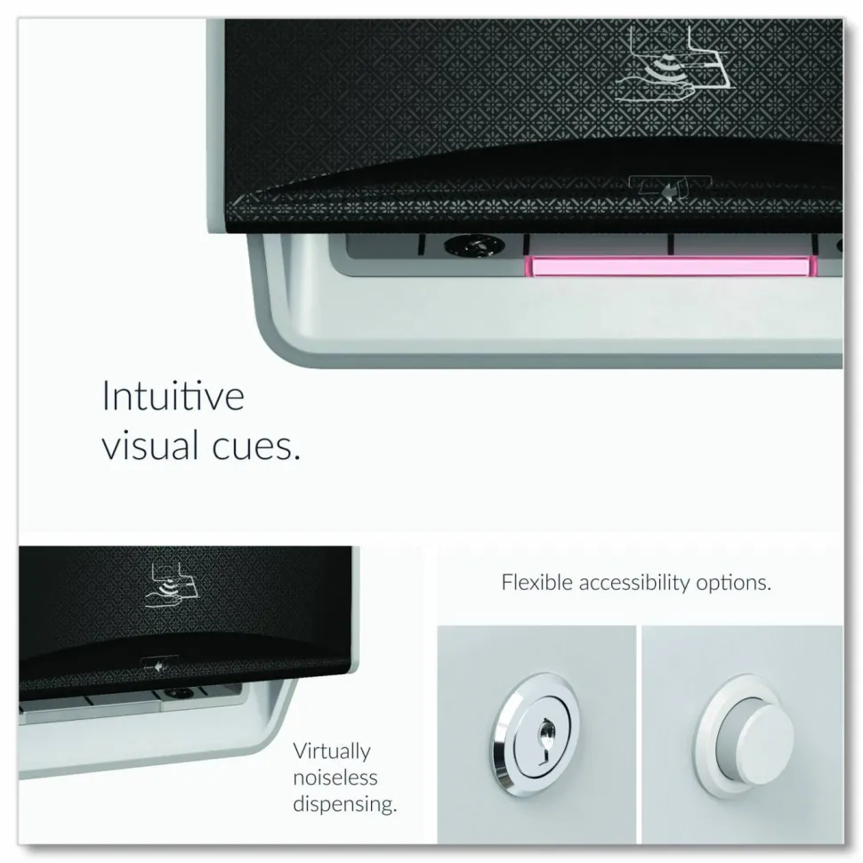 Kimberly-Clark Professional* ICON Automatic Roll Towel Dispenser, 20.12 x 16.37 x 13.5, Black Mosaic