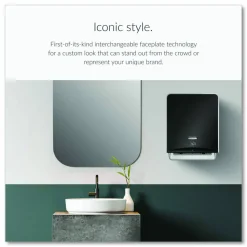 Kimberly-Clark Professional* ICON Automatic Roll Towel Dispenser, 20.12 x 16.37 x 13.5, Black Mosaic