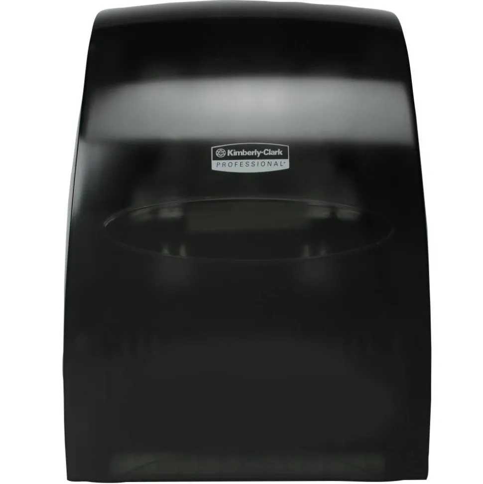 Kimberly-Clark Professional Sanitouch Manual Touchless Hard-Roll Paper Towel Dispenser, Black
