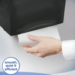 Kimberly-Clark Professional Sanitouch Manual Touchless Hard-Roll Paper Towel Dispenser, Black