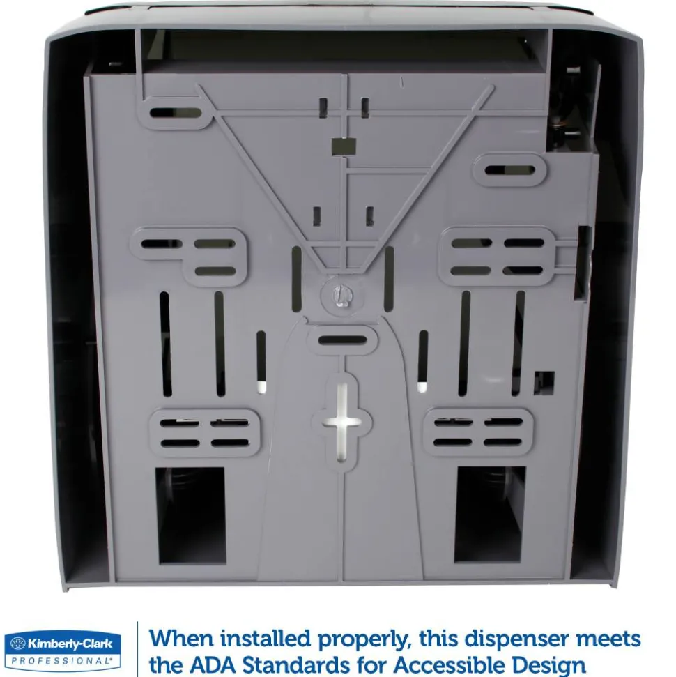Kimberly-Clark Professional In-Sight LEV-R-MATIC Roll Towel Dispenser, Smoke Gray