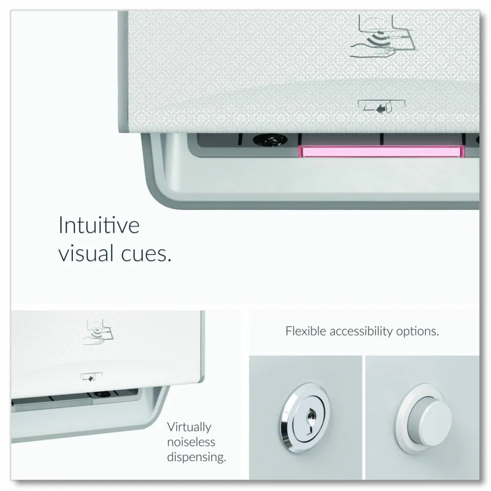 Kimberly-Clark Professional* ICON Automatic Roll Towel Dispenser, 20.12 x 16.37 x 13.5, White Mosaic