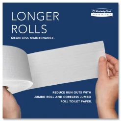 Kimberly Clark Professional Plastic Jumbo Roll Toilet Paper Dispenser, Smoke