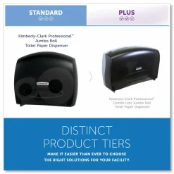 Kimberly-Clark Professional* JRT Jr. Escort Jumbo Bathroom Tissue Dispenser, 13.33 x 5.75 x 16, Smoke