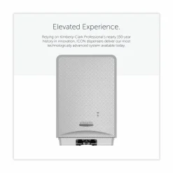 Kimberly-Clark Professional* ICON Automatic Soap and Sanitizer Dispenser, 1.2 L, 8.06 x 14.18 x 4.75, Silver Mosaic