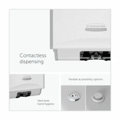 Kimberly-Clark Professional* ICON Automatic Soap and Sanitizer Dispenser, 1.2 L, 8.06 x 14.18 x 4.75, White Mosaic