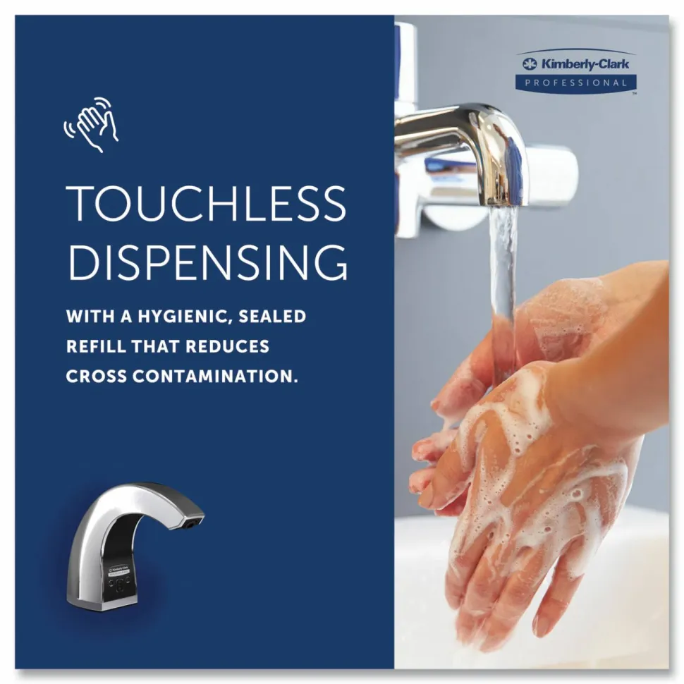 Kimberly-Clark Professional* Touchless Counter Mount Skin Care Dispenser, 1.5 L, 2.12 x 4.25 x 5.56, Chrome