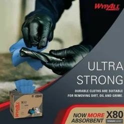 Kimberly-Clark Professional Wipers Wypall X80 Brag Box , Box Of 160