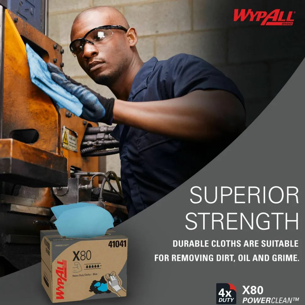 Kimberly-Clark Professional Wipers Wypall X80 Brag Box , Box Of 160