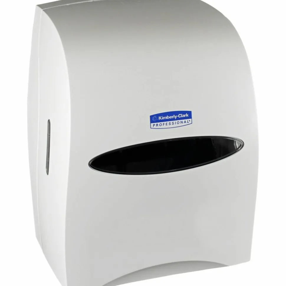 Kimberly-Clark Sanitouch Wall-Mount Hard Roll Towel Dispenser, 16 1/8" x 12 5/8" x 10 1/4", White