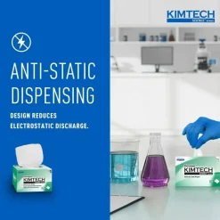 KIMTECH Kimwipes 1-Ply Delicate Task Wipers, 4-7/16