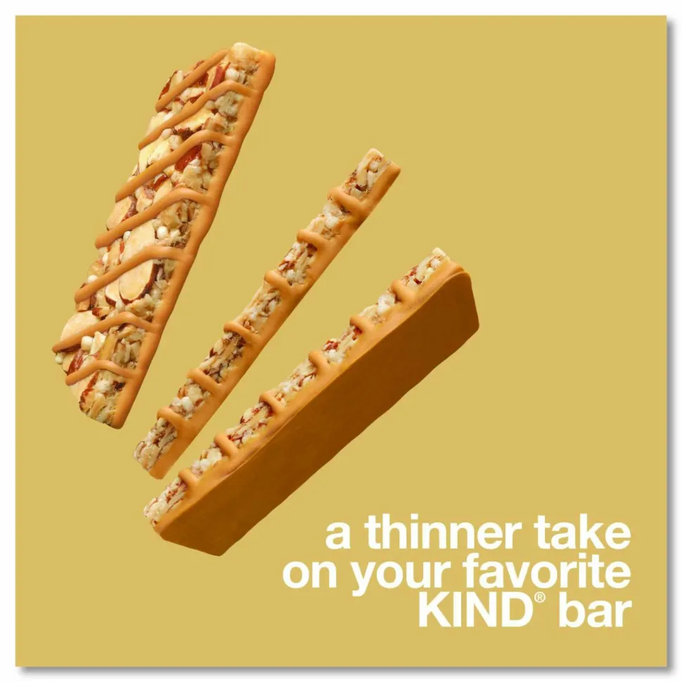 KIND Thins Dark Chocolate Nuts and Sea Salt/Caramel Almond and Sea Salt Variety Pack, 0.74 oz Bar, 20/Box