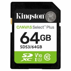 Kingston Canvas Select Plus 64 GB Class 10/UHS-I (U1) V10 SDXC