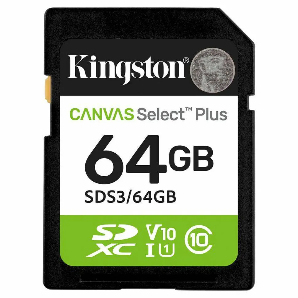 Kingston Canvas Select Plus 64 GB Class 10/UHS-I (U1) V10 SDXC