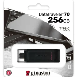 Kingston DataTraveler 70 256GB USB 3.2 (Gen 1) Type C Flash Drive