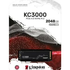 Kingston KC3000 2 TB Solid State Drive - M.2 2280 Internal - PCI Express NVMe (PCI Express NVMe 4.0 x4)