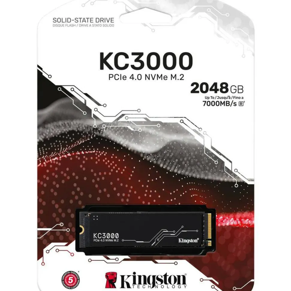 Kingston KC3000 2 TB Solid State Drive - M.2 2280 Internal - PCI Express NVMe (PCI Express NVMe 4.0 x4)