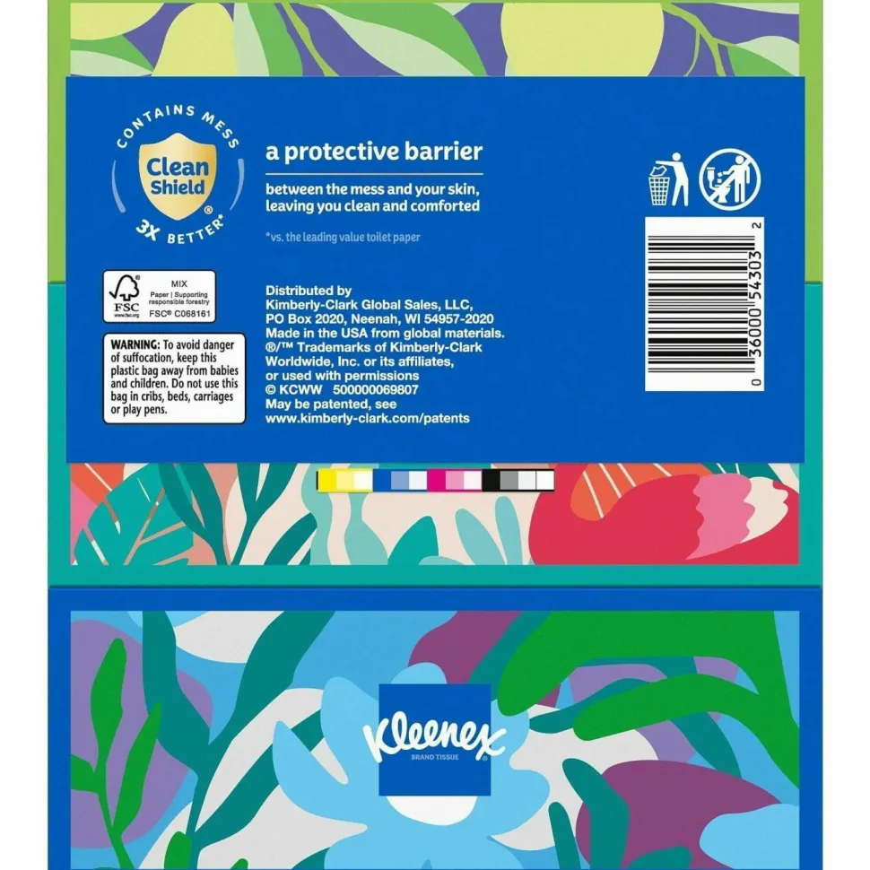 Kleenex Trusted Care 2-Ply Tissues, 8-7/16" x 8-1/2", White, 160 Tissues Per Box, Pack Of 3 Boxes