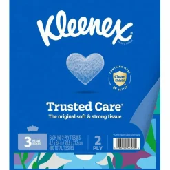 Kleenex Trusted Care 2-Ply Tissues, 8-7/16