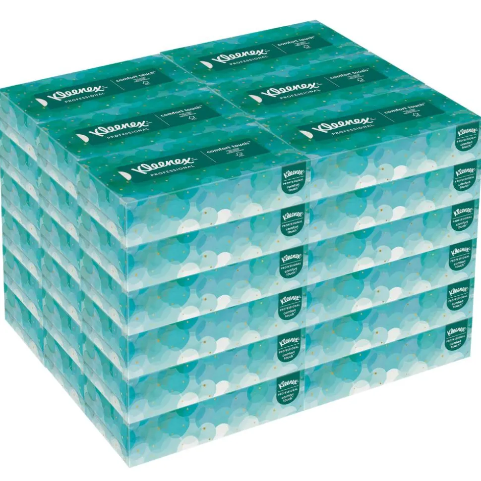 Kleenex White Facial Tissue for Business, Pop-Up Box, 2-Ply, 100 Sheets/Box, 36 Boxes/Carton