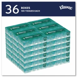 Kleenex White Facial Tissue for Business, Pop-Up Box, 2-Ply, 100 Sheets/Box, 36 Boxes/Carton