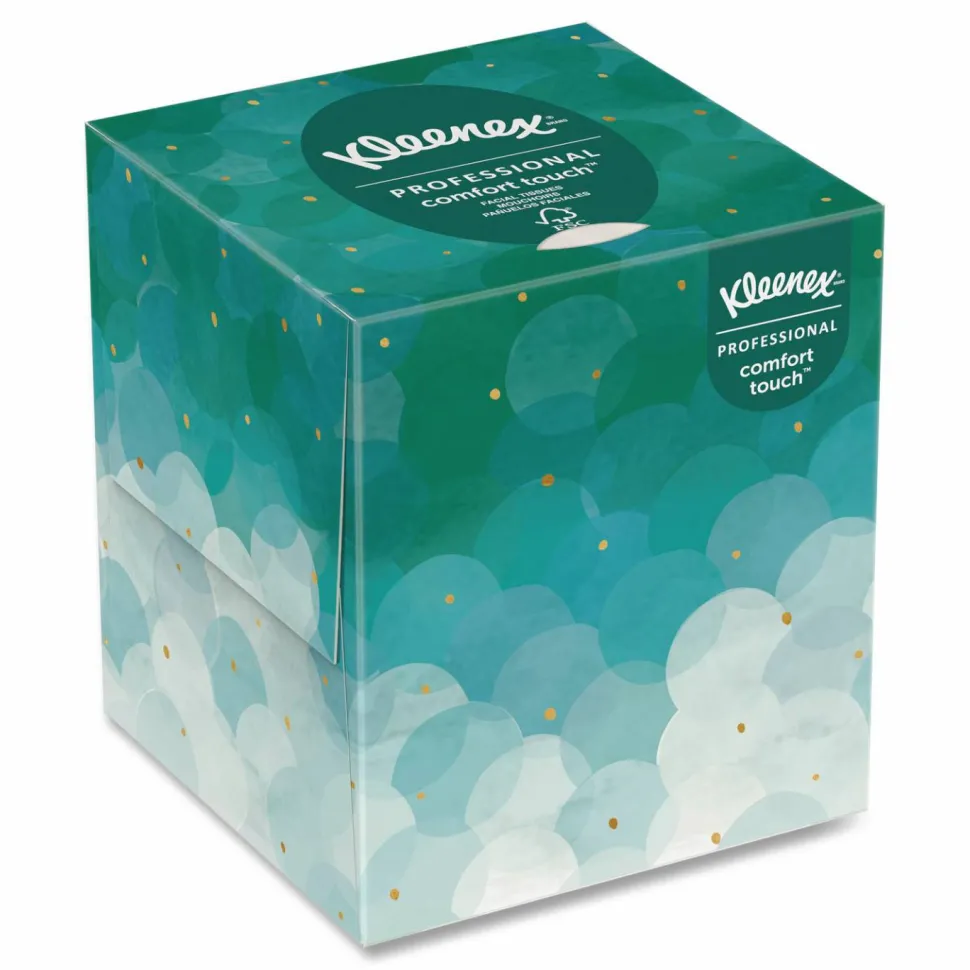 Kleenex Boutique 2-Ply Facial Tissue, White, 95 Sheets Per Box, Carton Of 36 Boxes