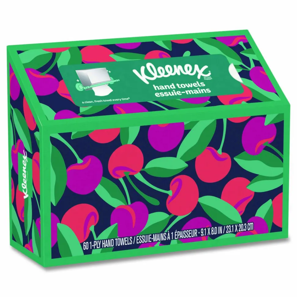 Kleenex Hand Towels in a POP-UP* Box, 1-Ply, 6.8 x 9, White, 60/Box, 6 Boxes/Carton